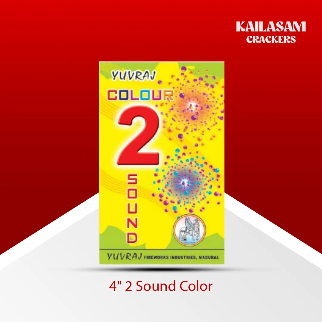 4" Two Sound Colour Crackers / 4" டபுள் சவுண்ட் கலர் வெடி