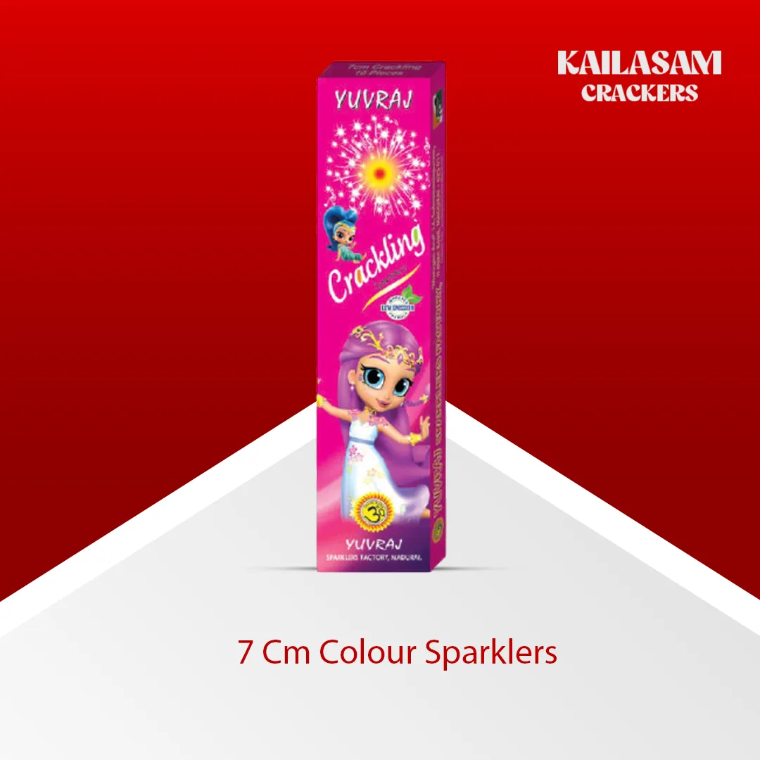 7 Cm Colour Sparklers / 7 செ.மீ. கலர் மத்தாப்பு