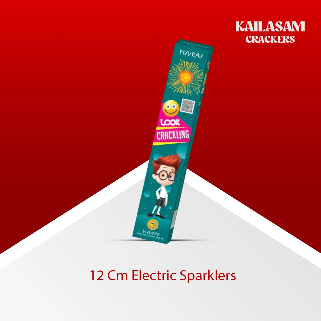 12 Cm Electric Sparklers / 12 செ.மீ. எலக்ட்ரிக் மத்தாப்பு