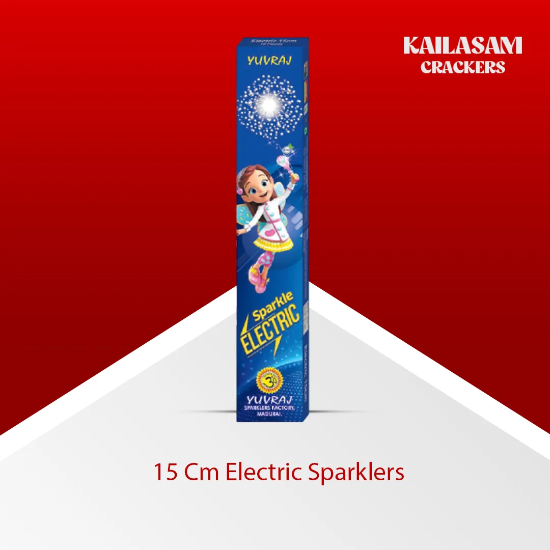 15 Cm Electric Sparklers / 15 செ.மீ. எலக்ட்ரிக் மத்தாப்பு
