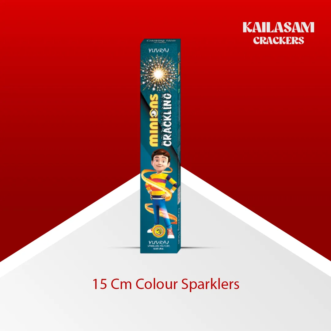 15 Cm Colour Sparklers / 15 செ.மீ. கலர் மத்தாப்பு