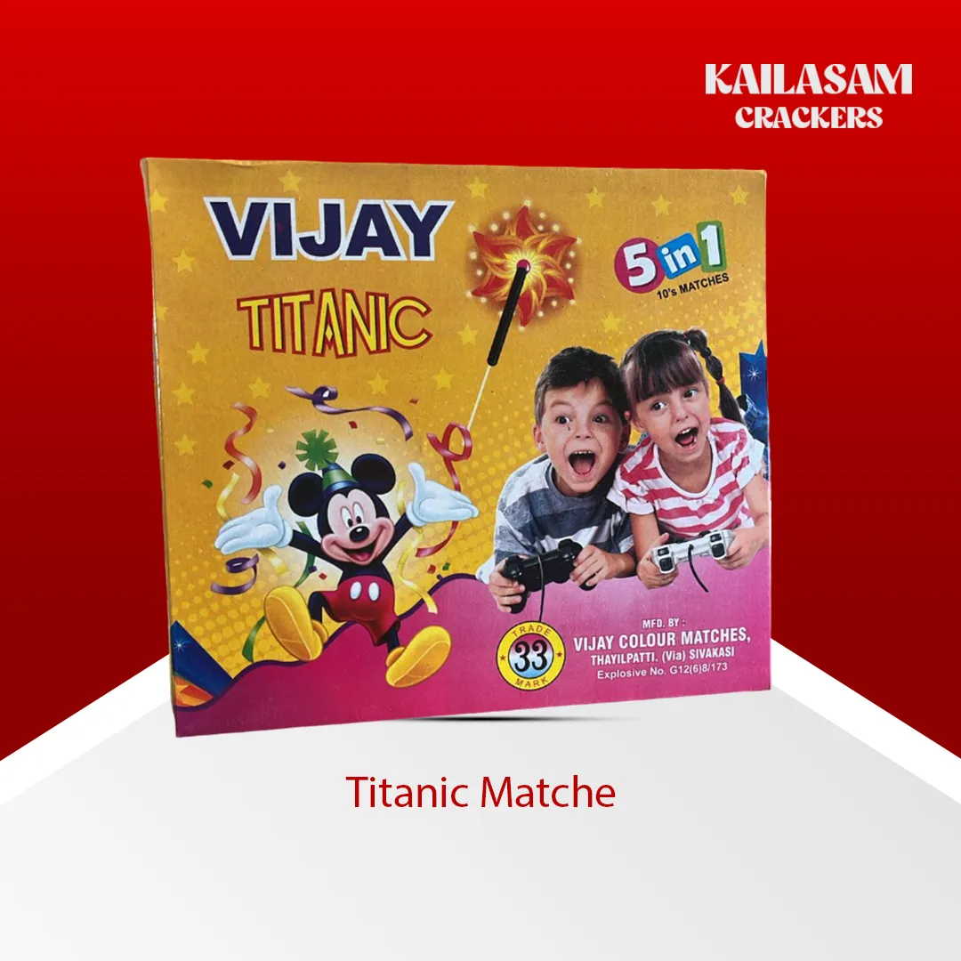 Titanic Matches 10's / தீப்பெட்டி மத்தாப்பு