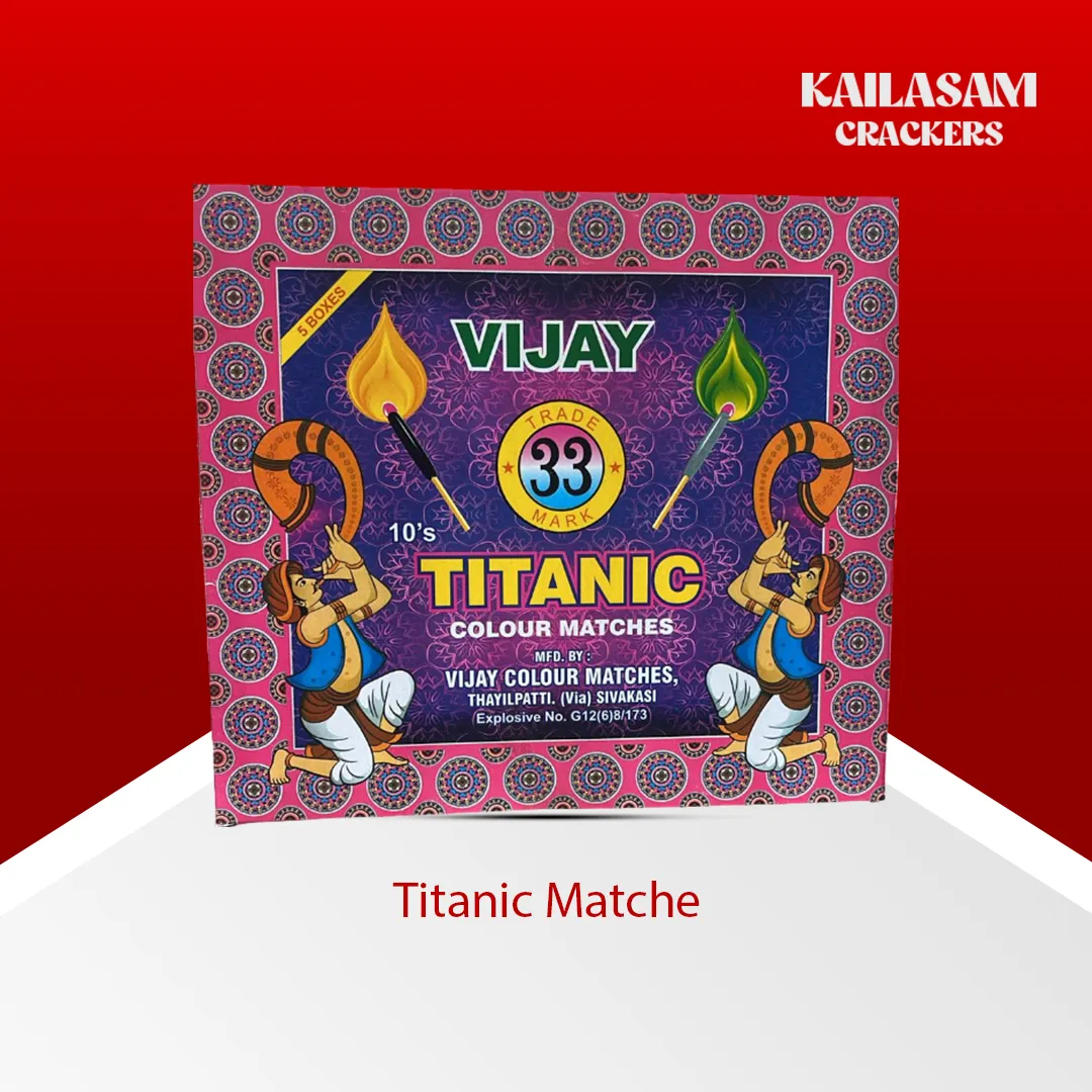 Titanic Matches 5's / தீப்பெட்டி மத்தாப்பு