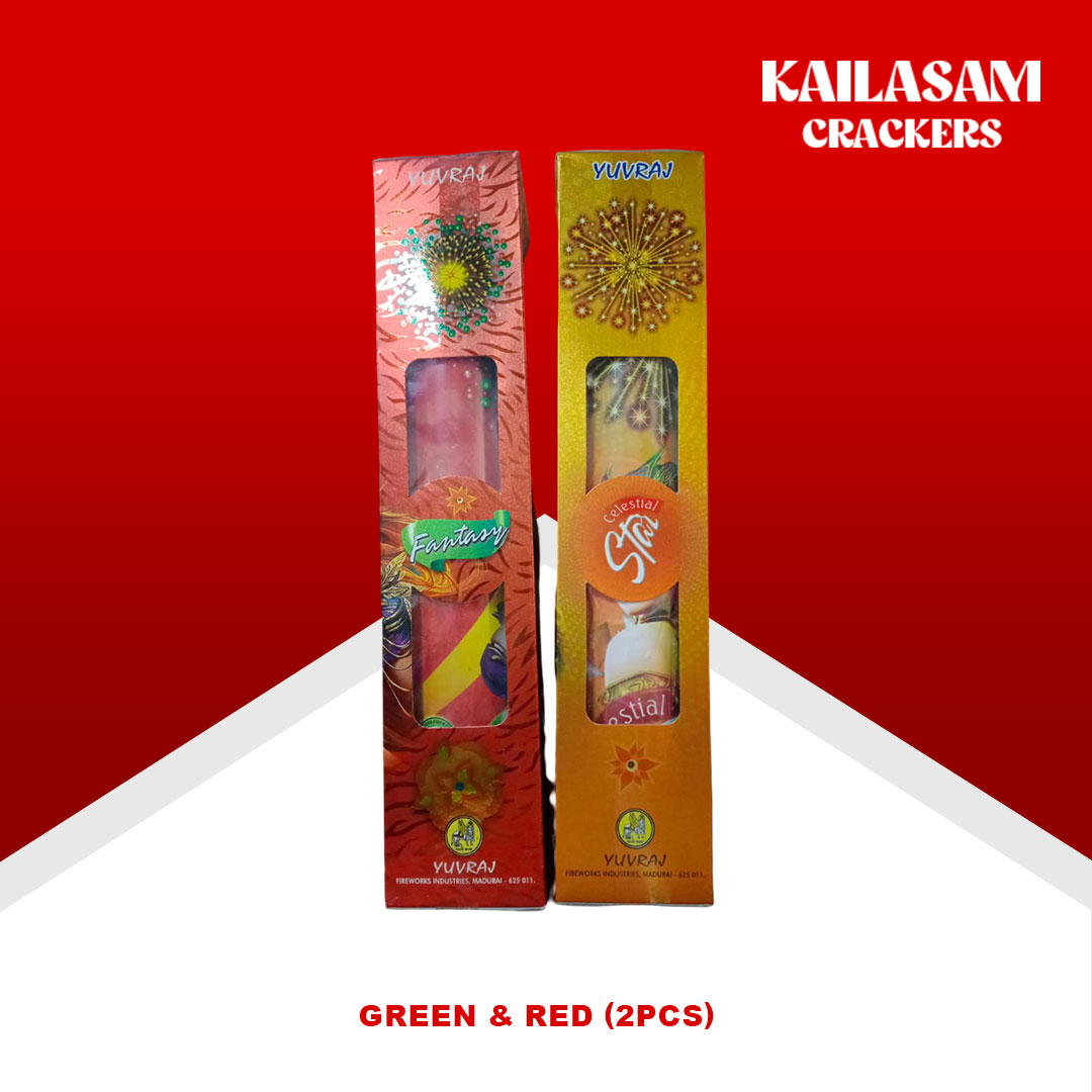 Green & Red (2Pcs) / பச்சை ரூ சிவப்பு